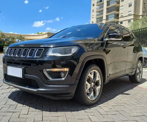 Jeep Compass Limited 2.0 Flex Aut. 2018 – Versão Mais Completa, 2 Pneus Novíssimos e Perícia Aprovad