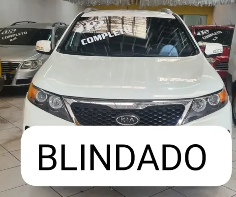 KIA SORENTO EX BLINDADO AUTOMÁTICO COMPLETA CAUTELAR 100% APROVADO 2012