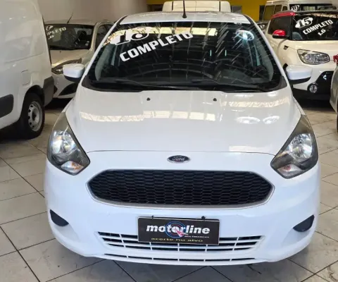 FORD KA  SE 1.0 FLEX COMPLETO 2° DONO LAUDO APROVADO SUPER NOVO  2018   