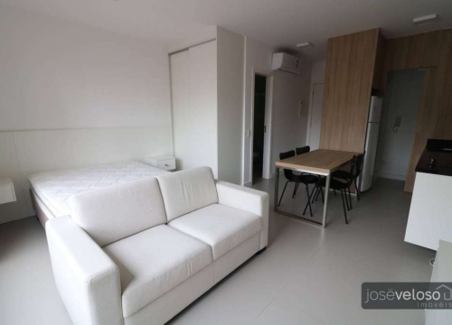 Apartamento com 1 dormitório, 30 m² - venda por r$ 420.000 ou aluguel por r$ 2.000/mês - alto da glória - curitiba/pr