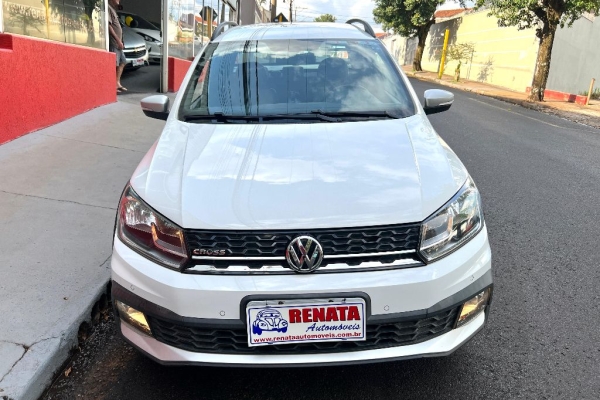 Comprar Picape Volkswagen Saveiro 1.6 16v G6 Cross Cabine Dupla Flex Prata  2016 em São Carlos-SP