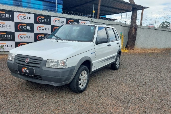 FIAT Uno Mille Economy Way 1.0 Fire 4p. Branca 2010 - Campo Grande