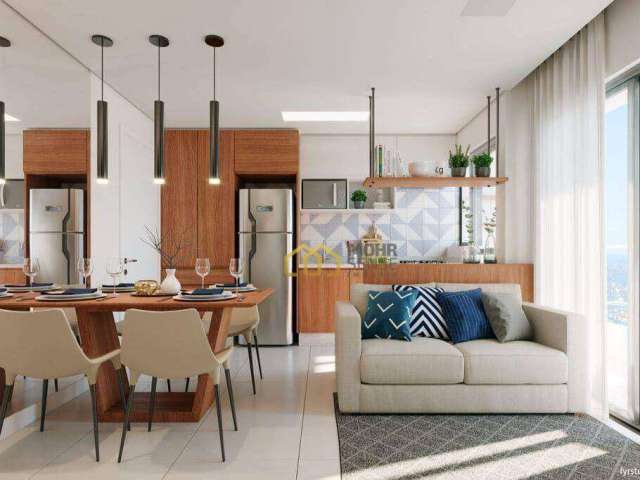 Apartamento com 2 dormitórios à venda, 46 m² por R$ 370.000,00 - Capão Raso - Curitiba/PR