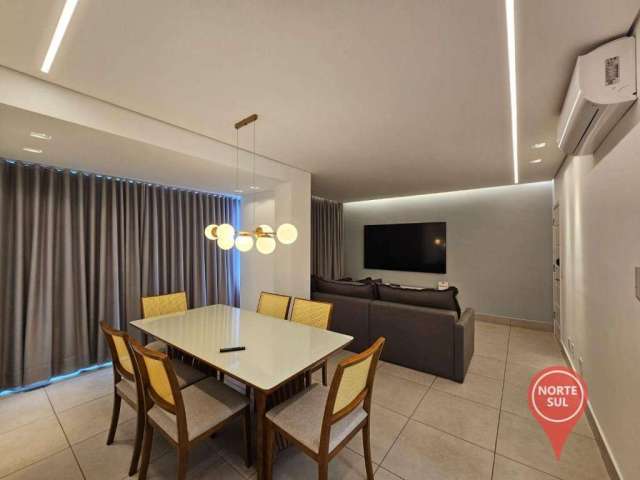 Apartamento mobiliado com 3 dormitórios à venda, 110 m² por R$ 1.100.000 - Buritis - Belo Horizonte/MG