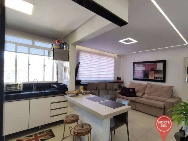 Apartamento mobiliado com 2 dormitórios à venda, 65 m² por R$ 670.000 - Buritis - Belo Horizonte/MG