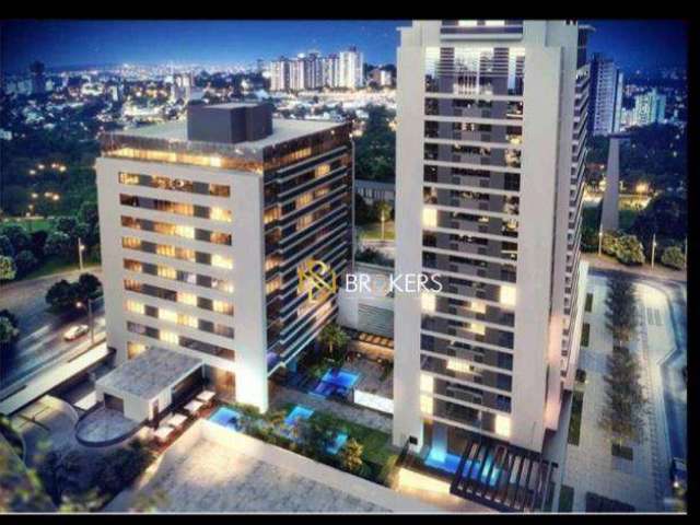 Apartamento com 1 dormitório para alugar, 35 m² por R$ 3.660,00/mês - Centro Cívico - Curitiba/PR