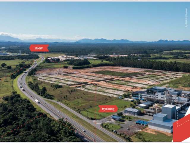 Terrenos industriais a partir de 2000 m² à venda na BR 101, Km 67,  Araquari-SC