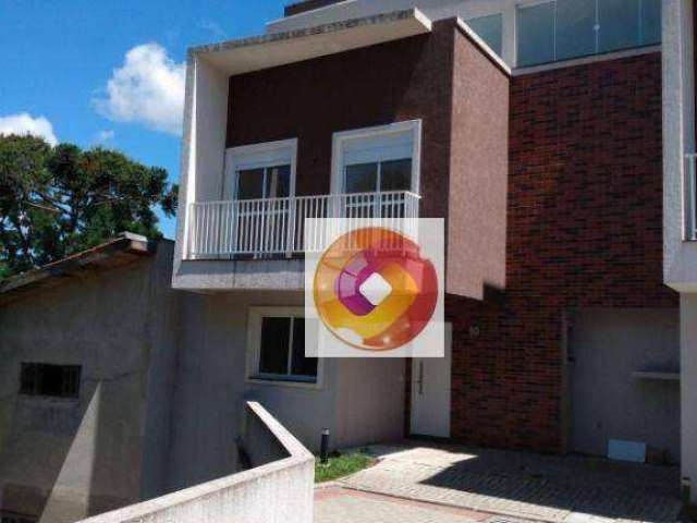 Sobrado triplex  com 3 quartos(1 suíte) à venda, em condomínio fechado, 168 m² por R$ 780.000 - Campo Comprido - Curitiba/PR