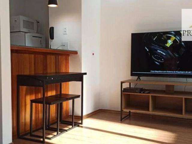 Flat com 1 dormitório para alugar, 45 m² por R$ 4.500/mês - Indianópolis - São Paulo/SP
