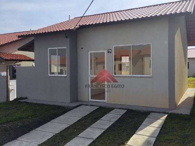Casa com 2 dormitórios, 45 m² - venda por R$ 185.000,00 ou aluguel por R$ 1.153,00/mês - Três Pontes - Itaboraí/RJ