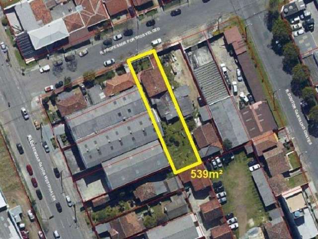 Terreno comercial para alugar na Rua Professor Porthos Velozo, 131, Parolin, Curitiba por R$ 2.000
