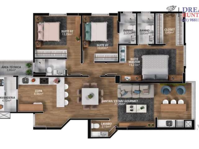 Apartamento com 3 quartos à venda na Rua Henrique Max Baggenstoss, 94, Saguaçu, Joinville por R$ 1.412.000