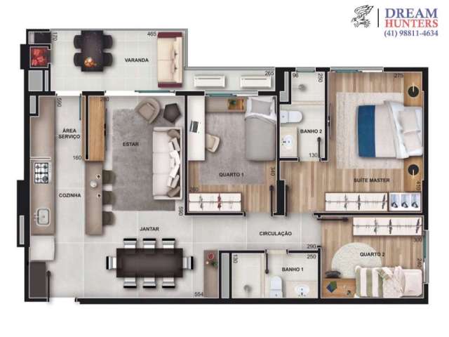 Apartamento com 3 quartos à venda na Dep. Joaquim José Pedrosa, 840, Cabral, Curitiba por R$ 780.667
