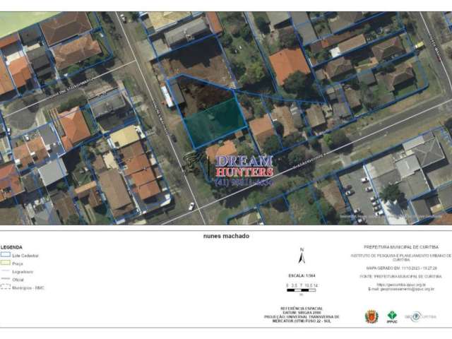 Terreno à venda na Rua Nunes Machado, 2459, Centro, Curitiba por R$ 1.590.000