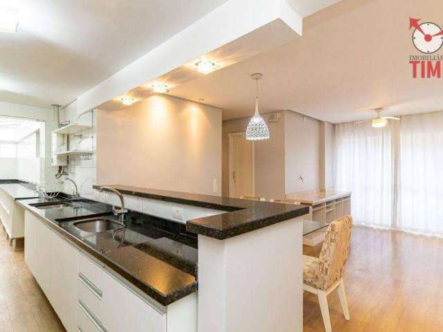 Apartamento com 3 dormitórios para alugar, 81 m² por R$ 4.106,00/mês - Cabral - Curitiba/PR