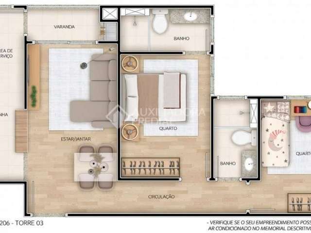 Apartamento com 2 quartos à venda na Rua Sílvio Silveira Soares, 2688, Camaquã, Porto Alegre, 56 m2 por R$ 330.000