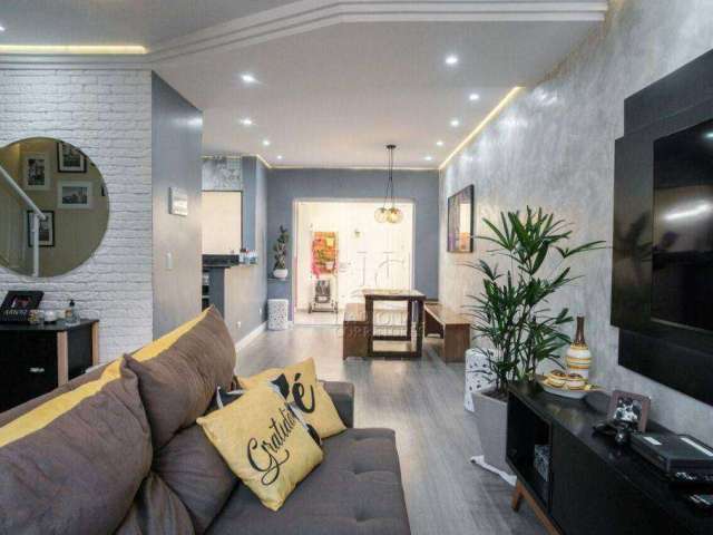 Sobrado com 3 dormitórios à venda, 118 m² por R$ 904.000,00 - Vila Homero Thon - Santo André/SP