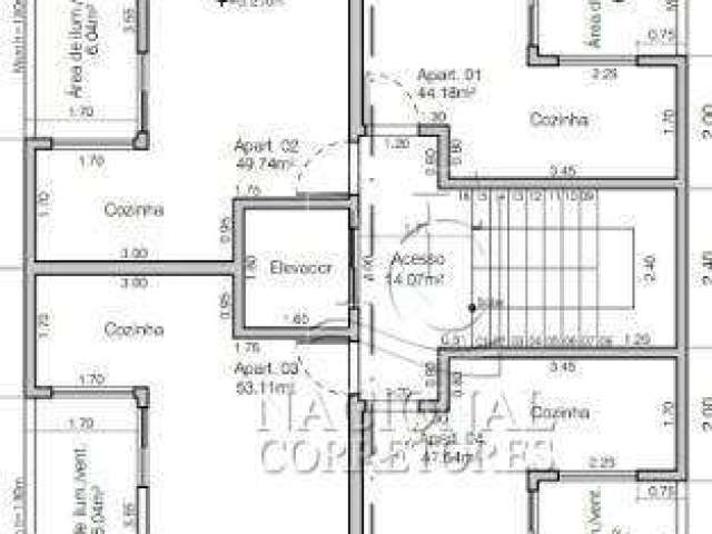 Apartamento com 2 dormitórios à venda, 45 m² por R$ 260.000,00 - Cidade São Jorge - Santo André/SP