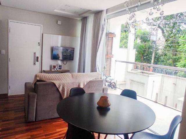 Apartamento com 3 dormitórios para alugar, 72 m² por R$ 3.068,00/mês - Campestre - Santo André/SP