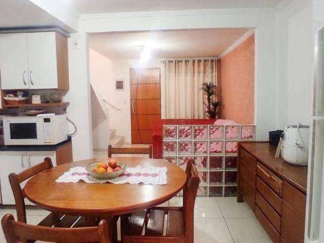 Sobrado com 3 dormitórios à venda, 120 m² por R$ 490.000,00 - Vila Camilópolis - Santo André/SP