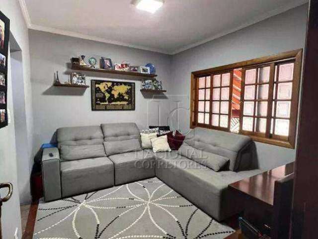 Sobrado com 2 dormitórios, 2 vagas e salão de festas à venda, 167 m² por R$ 580.000 - Parque Erasmo Assunção - Santo André/SP