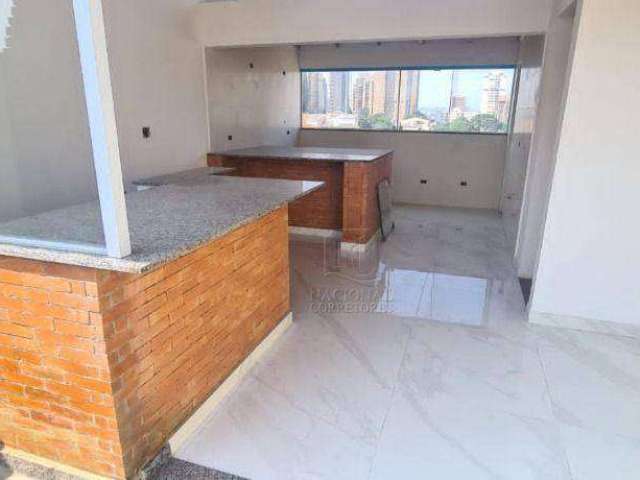 Cobertura com 2 dormitórios, 100 m² - venda por R$ 630.000,00 ou aluguel por R$ 5.002,00/mês - Campestre - Santo André/SP