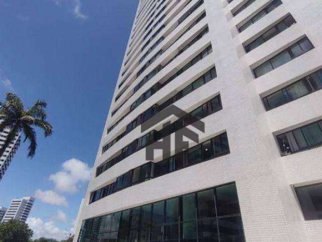 Flat de 29m² com vista para mar, para alugar, com 1 quarto suíte, localizado em Boa Viagem, Recife - Pernambuco.