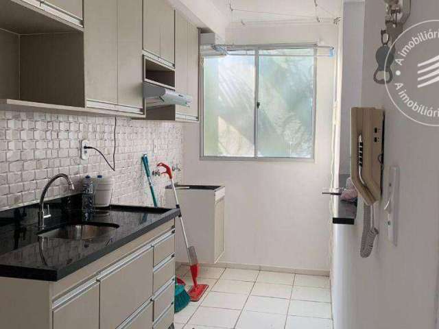 Apartamento com 2 dormitórios para alugar, 51 m² por R$ 1.240,53/mês - Crispim - Pindamonhangaba/SP