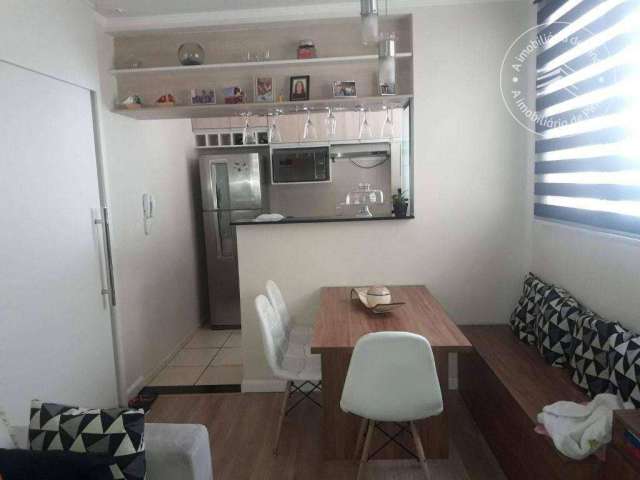 Apartamento com 2 dormitórios, 52 m² - venda por R$ 160.000,00 ou aluguel por R$ 1.305,85/mês - Crispim - Pindamonhangaba/SP