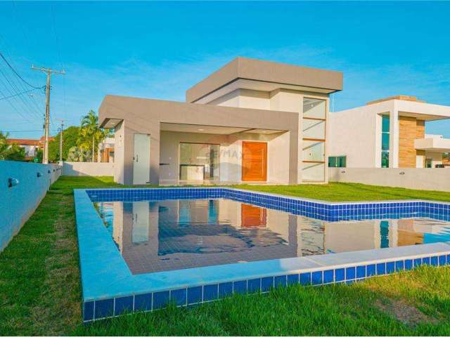 Casa nova com 3 suítes à venda no Cond. Parque das Árvores - Barra do Jacuípe - Camaçari - Litoral Norte da Bahia