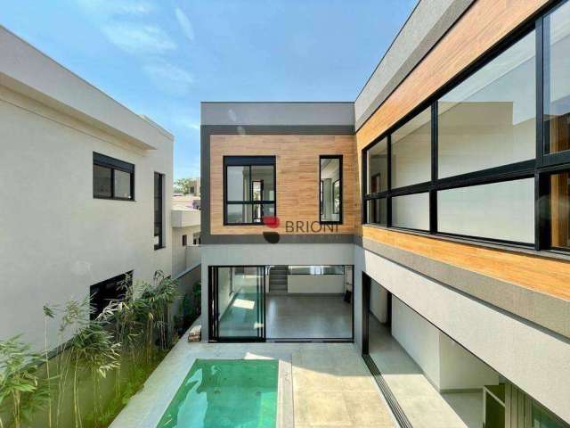 Casa sobrado alto padrão, com 307m², 4 quartos/suítes, à venda no Condomínio Terras de Siena em Ribeirão Preto/SP I Imobiliária Brioni imóveis