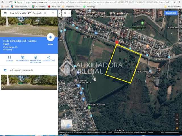 Terreno em condomínio fechado à venda na Rua do Schneider, 455, Hípica, Porto Alegre, 40000 m2 por R$ 3.500.000