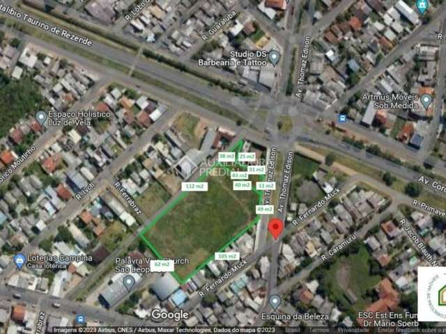 Terreno comercial à venda na Avenida Thomaz Edison, 4050, Campina, São Leopoldo, 8811 m2 por R$ 6.608.250