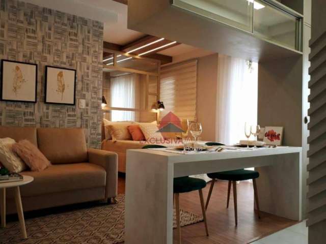 Apartamento para alugar, 32 m² por R$ 2.944,00/mês - Jardim Aquarius - São José dos Campos/SP
