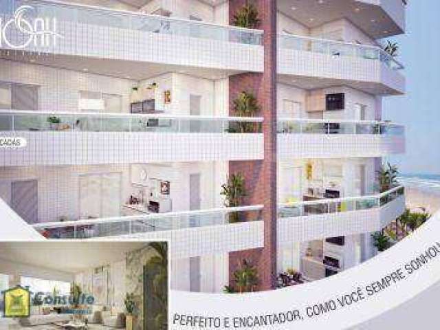 Apartamento com 2 dormitórios à venda, 63 m² por R$ 428.378,17 - Solemar - Praia Grande/SP