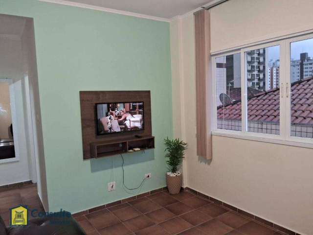 Apartamento com 1 dormitório para alugar, 57 m² por R$ 1.800,01/mês - Ocian - Praia Grande/SP