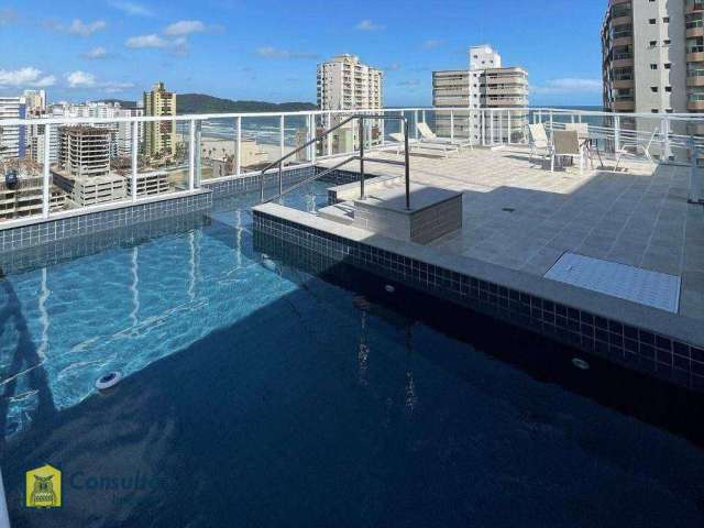Apartamento, 77 m² - venda por R$ 680.000,00 ou aluguel por R$ 3.100,01/mês - Aviação - Praia Grande/SP