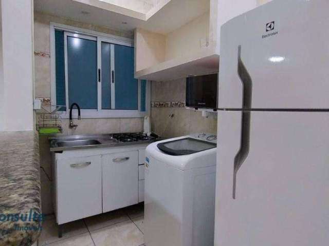 Apartamento com 1 dormitório para alugar, 35 m² por R$ 2.000,02/mês - Boqueirão - Praia Grande/SP