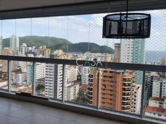 Apartamento com 3 dormitórios para alugar, 129 m² por R$ 9.000,00/mês - Aparecida - Santos/SP