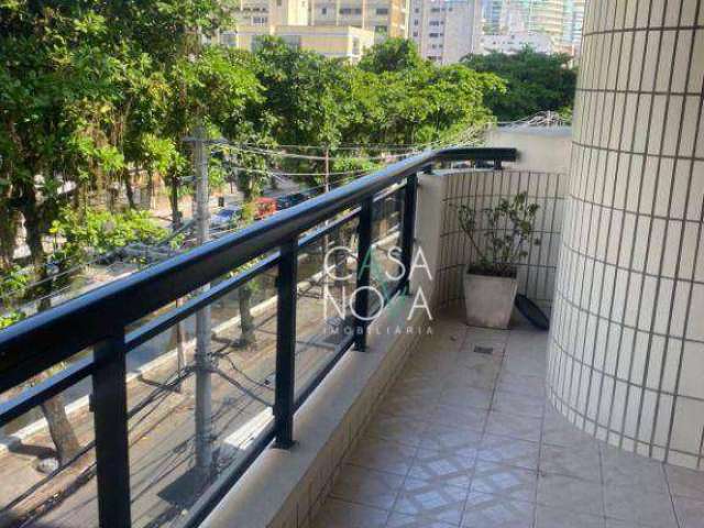 Apartamento com 3 dormitórios para alugar, 150 m² por R$ 7.000,00/mês - Boqueirão - Santos/SP