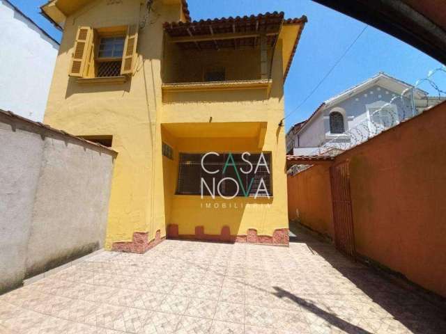 Sobrado com 3 dormitórios, 218 m² - venda por R$ 1.000.000,00 ou aluguel por R$ 4.060,00/mês - Encruzilhada - Santos/SP