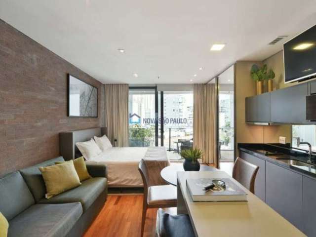 Studio Condominio Faria Lima Residence, para venda mobiliado e decorado