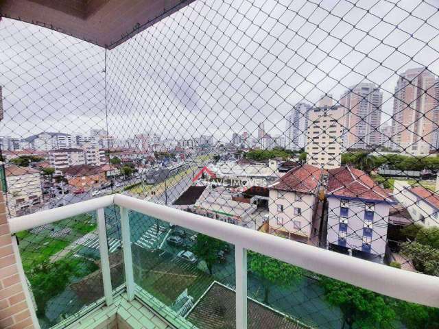 Apartamento com 1 dormitório para alugar, 51 m² por R$ 3.500,01/mês - Gonzaga - Santos/SP