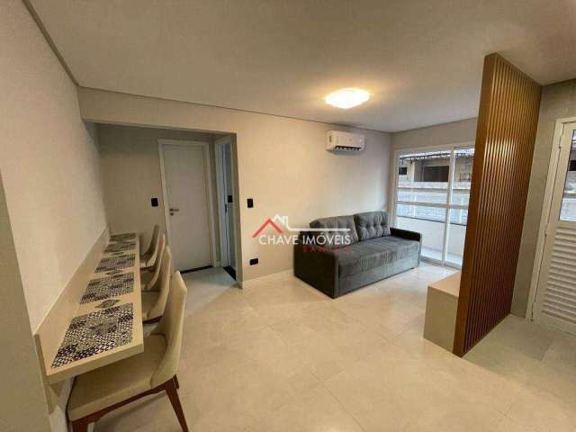 Apartamento com 1 dormitório à venda, 52 m²  - Caiçara - Praia Grande/SP