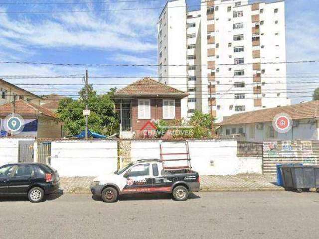 Terreno à venda, 408 m² por R$ 1.500.000,00 - Ponta da Praia - Santos/SP