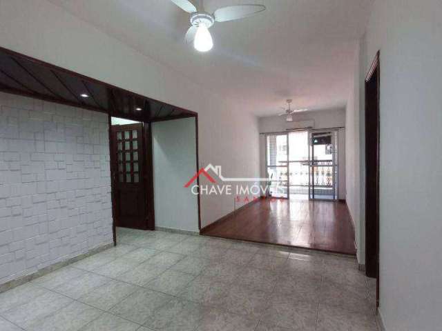 Apartamento com 2 dormitórios à venda, 120 m²  - Campo Grande - Santos/SP
