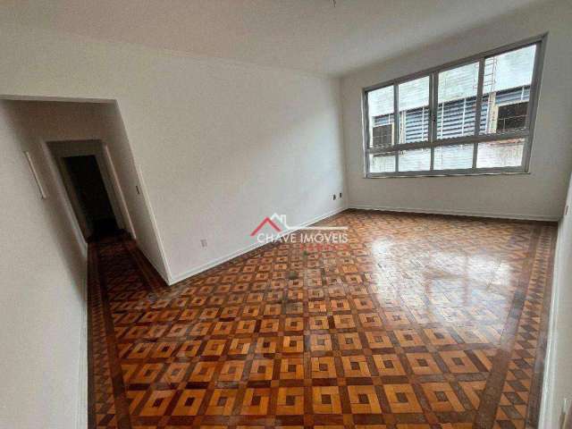 Apartamento com 2 dormitórios para alugar, 120 m² por R$ 3.709,58/mês - Boqueirão - Santos/SP