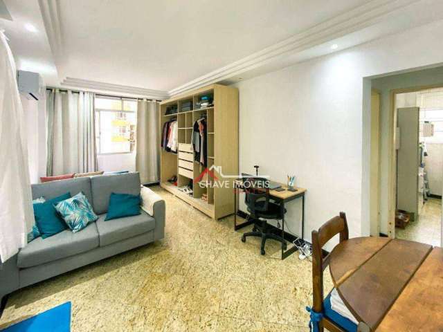 Apartamento, 57 m² - venda por R$ 330.000,00 ou aluguel por R$ 2.900,02/mês - Ponta da Praia - Santos/SP