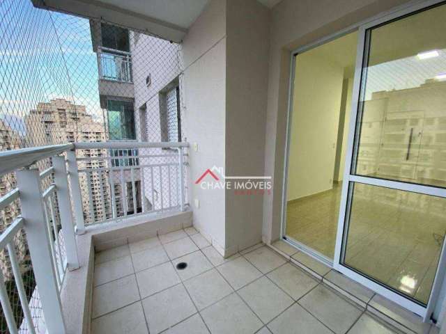 Apartamento com 2 dormitórios para alugar, 64 m² por R$ 4.000,02/mês - Marapé - Santos/SP