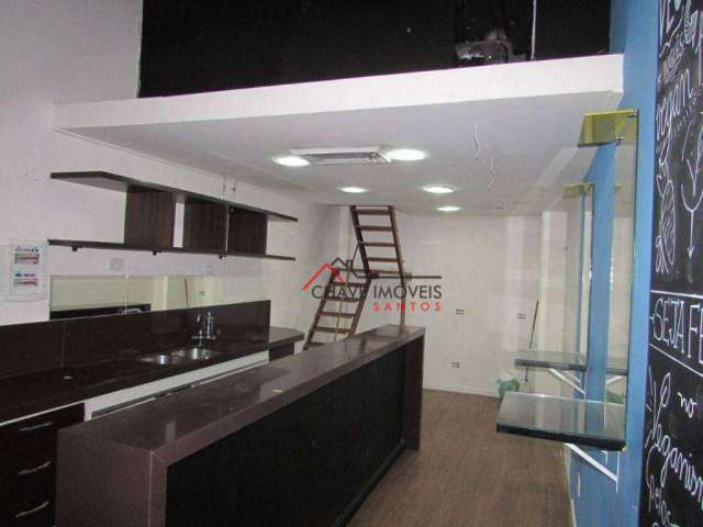 Loja para alugar, 30 m² por R$ 5.174,00/mês - Gonzaga - Santos/SP